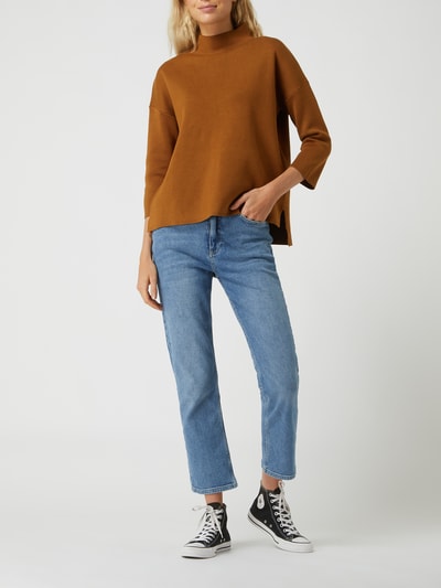 Jake*s Collection Oversized pullover met opstaande kraag  Messing - 1