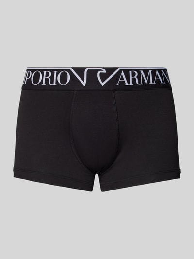 Emporio Armani Trunks mit elastischem Label-Bund Black 1