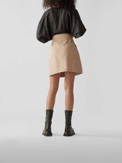 MSGM Rock mit Knopfleiste Beige 5