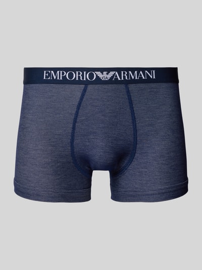 Emporio Armani Boxershort met elastische band met label Jeansblauw - 1