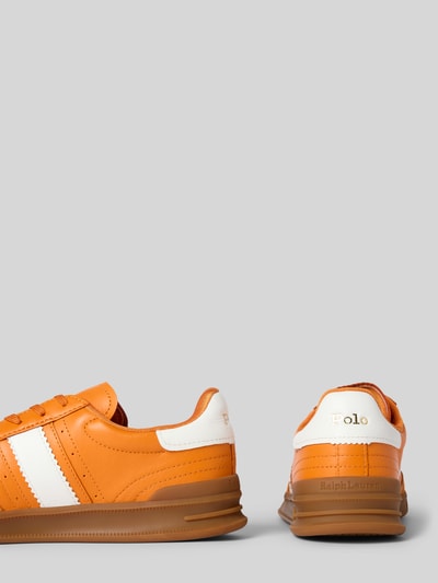 Polo Ralph Lauren Sneakersy skórzane ze sznurowaniem model ‘HTR Aera’ Pomarańczowy 2