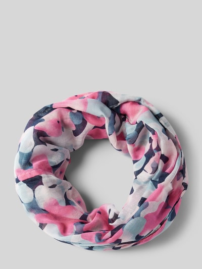Tom Tailor Loop-Schal mit Allover-Print Pink 1