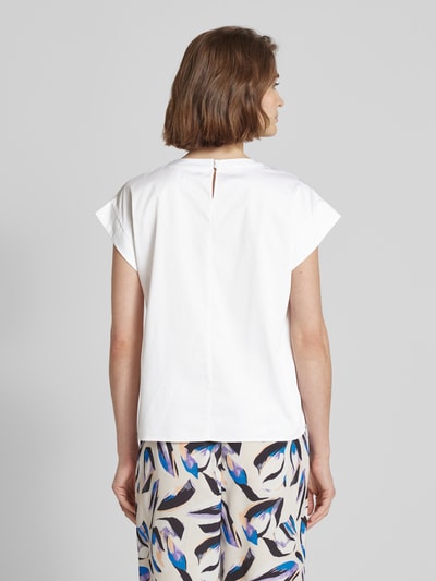 Christian Berg Woman Selection T-shirt met kapmouwen Ecru - 5