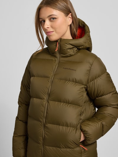 PEAK PERFORMANCE Gewatteerd jack met labelstitching, model 'FROST DOWN' Kaki - 3