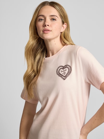 Scotch & Soda T-shirt met labelprint Beige - 3