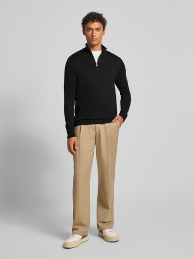 SELECTED HOMME Regular fit schipperstrui van puur katoen, model 'BERG' Zwart - 1