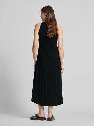 MM Midikleid mit Rundhalsausschnitt Modell 'ACCENTO' Black 5