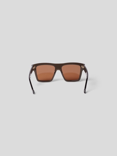 Gucci Sonnenbrille mit Label-Details Dunkelbraun 5