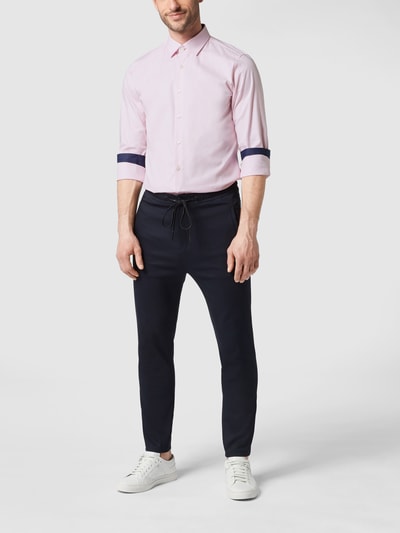 Joop! Slim Fit Slim Fit Business-Hemd aus Oxford Modell 'Pierre' Rose 1