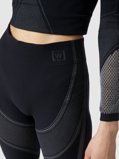 Wolford Spodnie kolarki z siateczką model ‘Zen’ – bezszwowe  Czarny 3