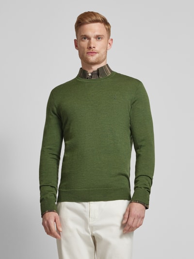 Polo Ralph Lauren Slim Fit Strickpullover aus reiner Wolle Oliv 4