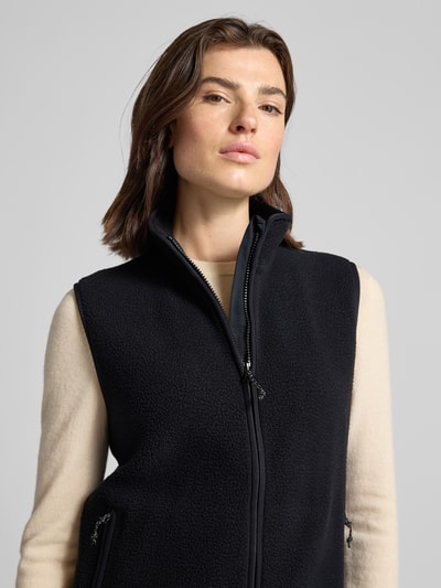 PEAK PERFORMANCE Damesgilet met opstaande kraag, model 'Pile' Zwart - 3