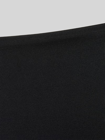 Produktfoto, Bikini-Slip mit Label-Print von HUGO, schwarze feine Textur, Optik: Unifarben, Damen, Detailaufnahme