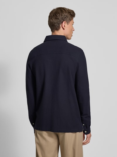 Fynch-Hatton Slim Fit Freizeithemd mit Button-Down-Kragen Marine 5