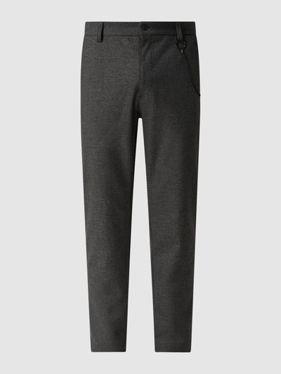 HUGO Pantalon met viscose, model 'Gason' Antraciet - 2