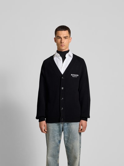 Kenzo Strickjacke mit Knopfleiste Black 4