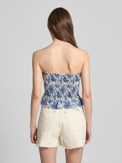 Only Slim Fit Crop Top aus reiner Baumwolle Modell 'KATIE' Bleu 5