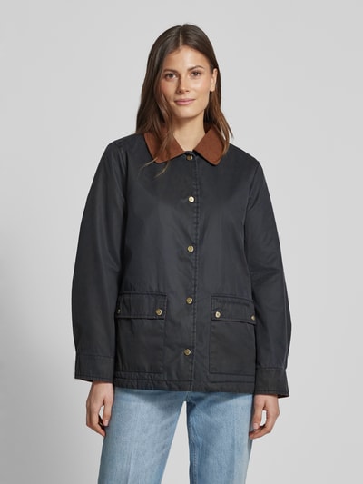 Lauren Ralph Lauren Regenjas met klepzakken, model 'RAIN' Marineblauw - 4