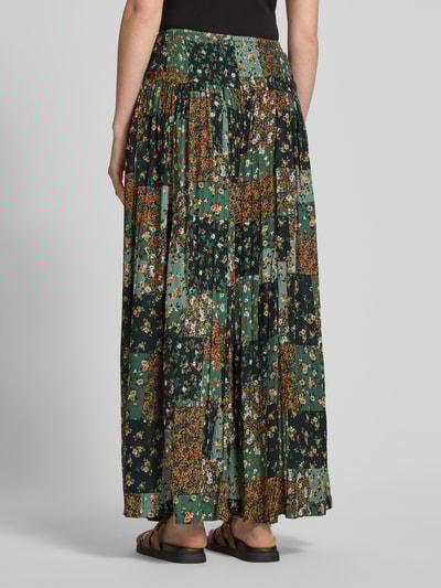 Apricot Spodnie z wiskozy z elastycznym pasem i wpuszczanymi kieszeniami Ciemnozielony 5