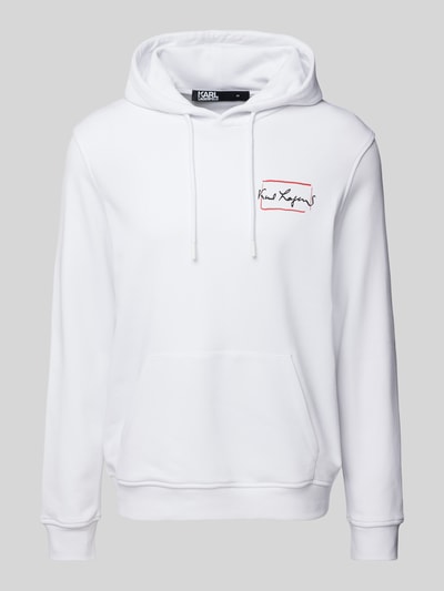 Karl Lagerfeld Hoodie met labelprint Wit - 2