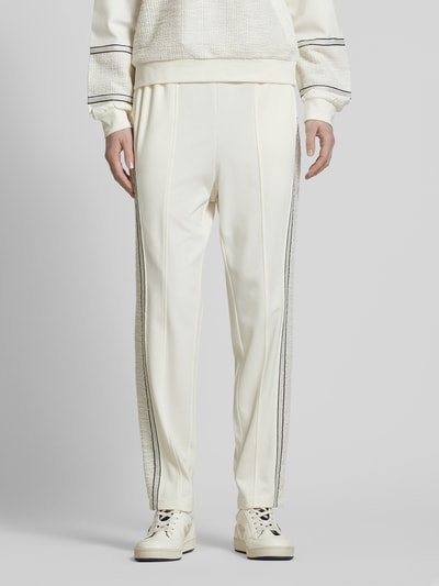 LIU JO SPORT Regular fit sweatpants met galonstrepen Offwhite - 4