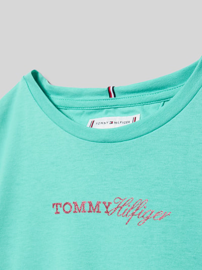 Tommy Hilfiger Teens Regular Fit T-Shirt aus Baumwoll-Mix Lagune 2