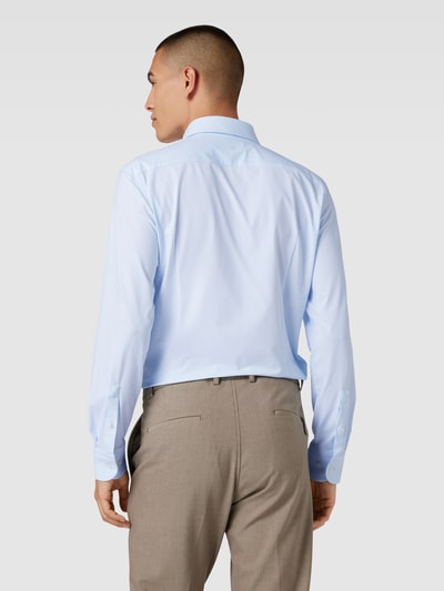 BOSS Slim Fit Zakelijk overhemd met all-over motief Bleu - 5