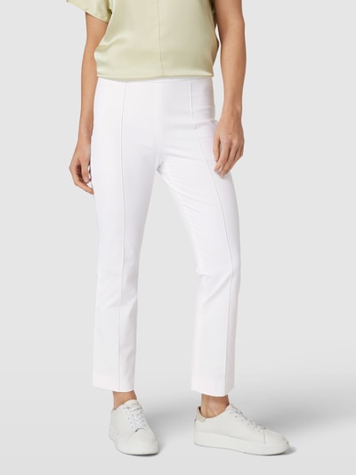 Raffaello Rossi Flared Cut Schlupfhose mit Ziernähten Modell 'MACY' Weiß 4