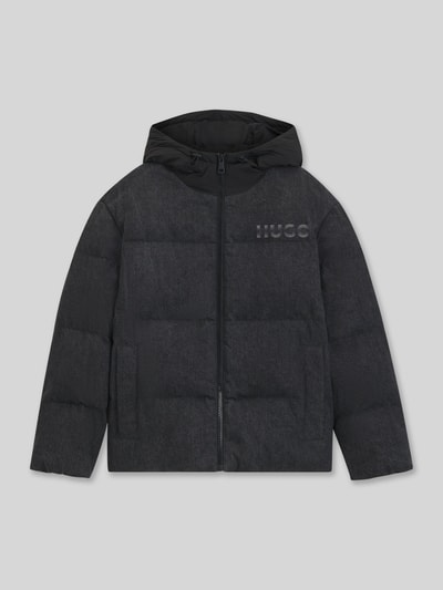 Hugo Blue Relaxed Fit Steppjacke aus reiner Baumwolle Modell 'BOWAN' BLACK 2