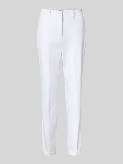 Gardeur Regular fit broek met paspelzakken, model 'Denise' Wit - 2