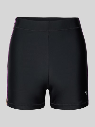 PUMA Figi bikini z wysokim stanem i nadrukiem z logo Czarny 1