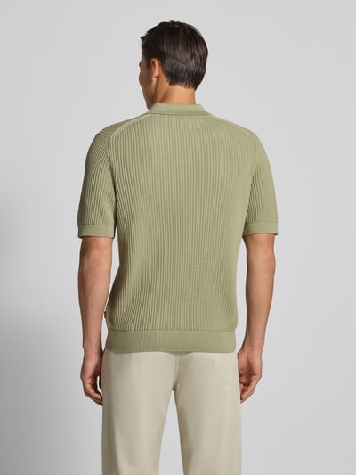 BOSS Orange Relaxed fit poloshirt van een mix van katoen en kapok Lindegroen - 5
