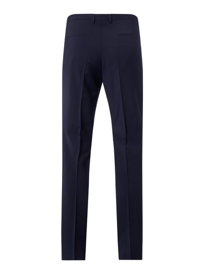 HUGO Pantalon van scheerwolmix, model 'Hesten' Marineblauw - 3