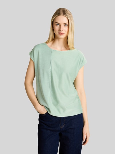 Tom Tailor Denim Relaxed Fit T-Shirt mit Rundhals Ausschnitt Hellgruen 4