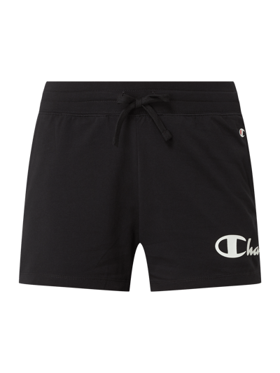 CHAMPION Regular Fit Shorts mit Logo-Prints Black 2