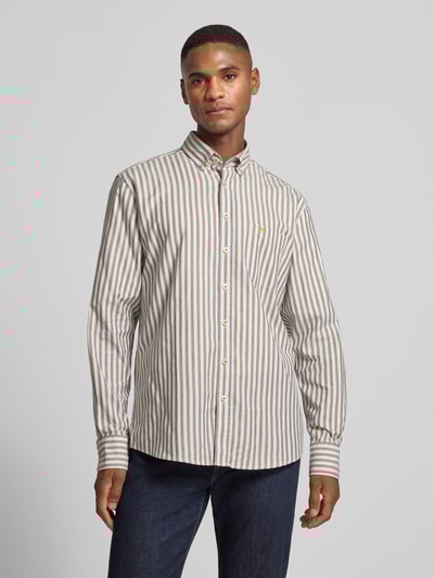 Fynch-Hatton Regular fit vrijetijdsoverhemd met button-downkraag Geel - 4