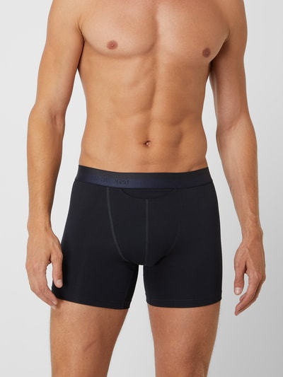 HOM Boxershort met elastische band met logo Marineblauw - 3