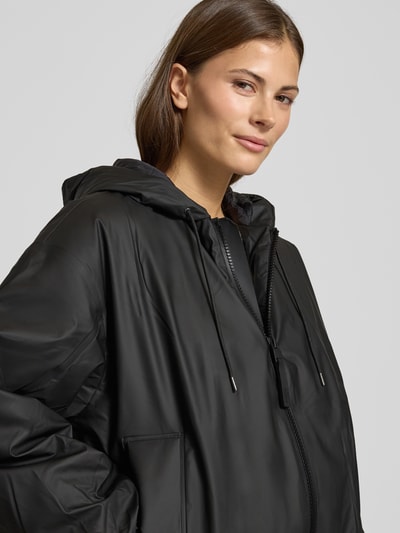 RAINS Jack met capuchon, model 'LOHJA' Zwart - 3