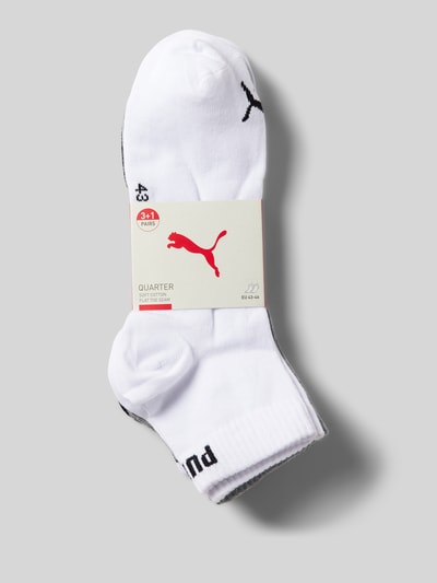 Puma Socken mit Logo-Detail im 4er-Pack Mittelgrau 3