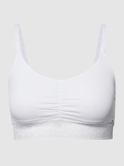 Skiny Bustier mit Spitzenbesatz Weiss 2