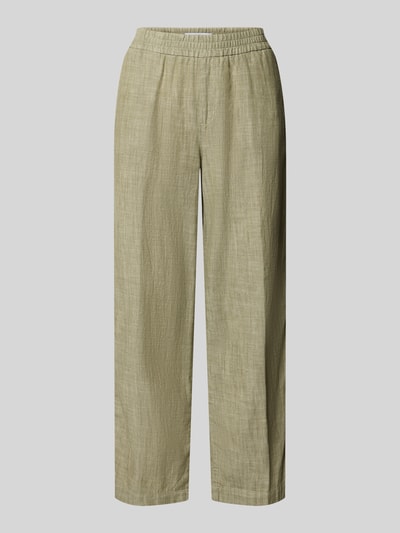 Produktfoto, Culotte mit französischen Eingrifftaschen Modell 'Linn' von Angels, Damen Culotte aus Reine Baumwolle im Loose-Fit, elastischer Bund, Gesäßtaschen, Bundweite 40 cm, Innenbeinlänge 64 cm, natürliche beige Farbe, leicht strukturierte Oberfläche