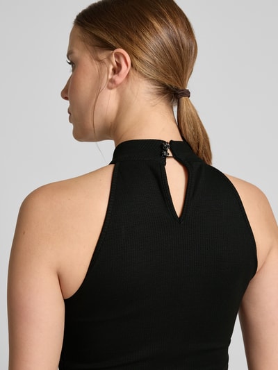 Guess Knielanges Kleid mit Raffungen BLACK 3