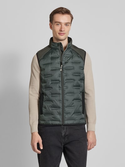 MCNEAL Bodywarmer met opstaande kraag Olijfgroen - 4