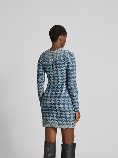 Diesel Kleid mit Strukturmuster Blau 5