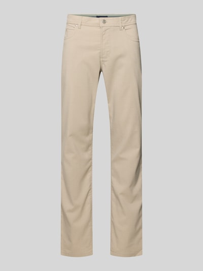Produktfoto, Chino mit 5-Pocket-Design von Christian Berg Men in Beige, gerader Schnitt, Material-Mix mit Viskose-Anteil, glatte Textur