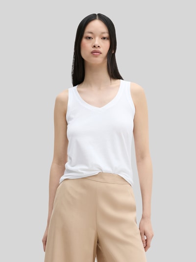 Marc O'Polo Regular Fit Top aus reiner Baumwolle Weiss 4