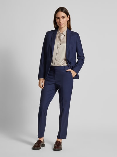 Christian Berg Woman Selection Regular fit stoffen broek met persplooien Marineblauw - 1