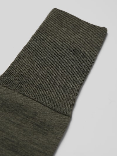 Falke Kousen met comfortband, model 'Airport' Donkergroen - 2