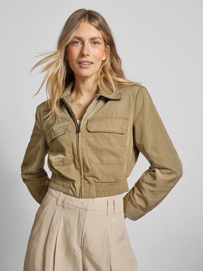 Mango Jacke mit Pattentaschen Modell 'INSECT' Khaki 3