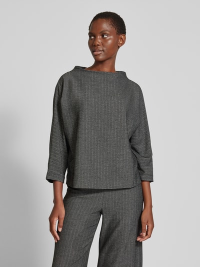 OPUS Sweatshirt met 3/4-mouwen, model 'Gisha' Zwart - 4